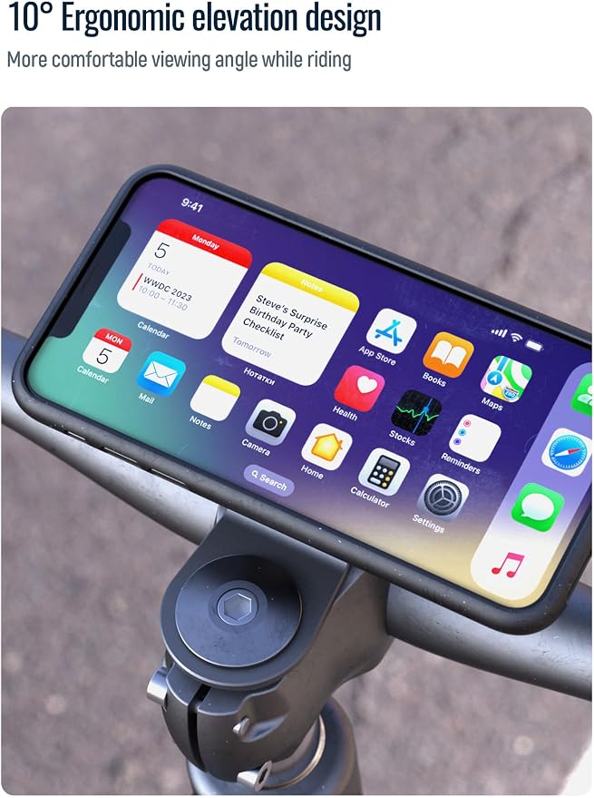 sincetop Bike Phone Mount, Mountain Bicycle Stem Phone Holder-Aluminum - Image 4
