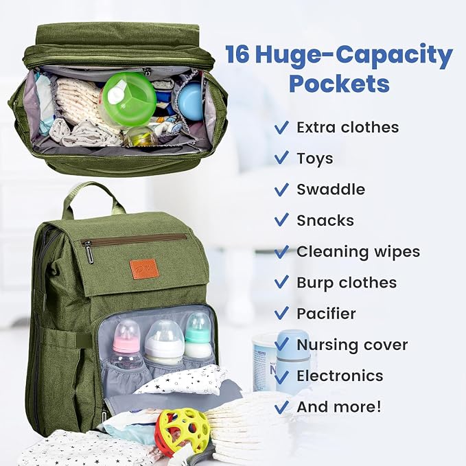 PILLANI Baby Diaper Bag Backpack - Image 2