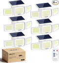 White Solar Security Light Outdoor Super Bright LED, Motion Sensor Flood Light by JEJOT