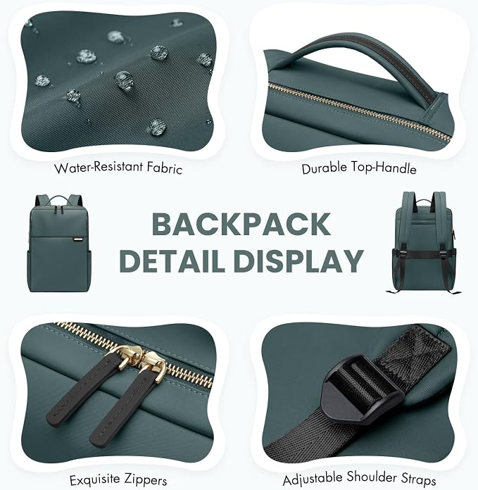Laptop Backpack for Women, Work Business Traval Computer Backpacks - Image 6