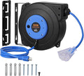 VEVOR Retractable Extension Cord Reel, 50 FT, Heavy Duty 14AWG/3C SJTOW by VEVOR