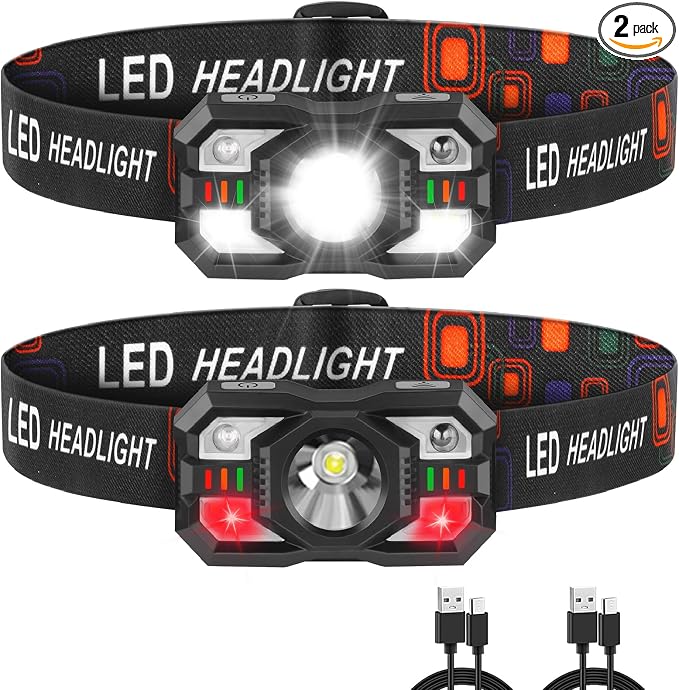 Staaricc Headlamp Rechargeable, LED Headlamp by Staaricc