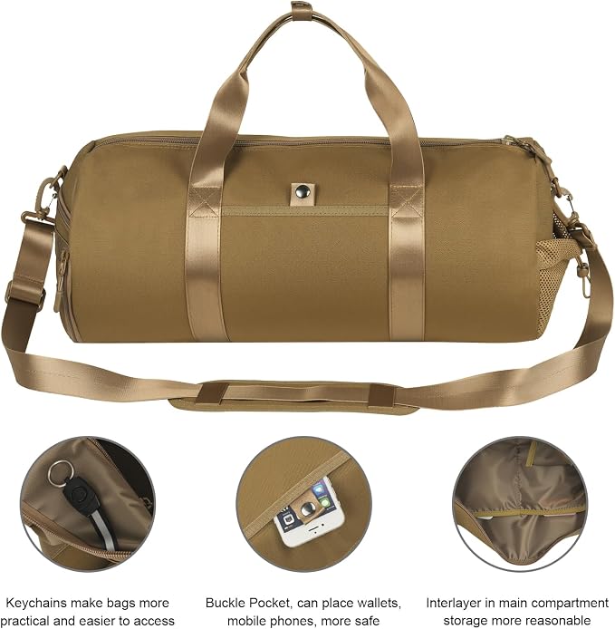 ArcEnCiel Medium Tactical Duffle Bag Men Gym Pack Molle Shoulder Bags Shoes - Image 6