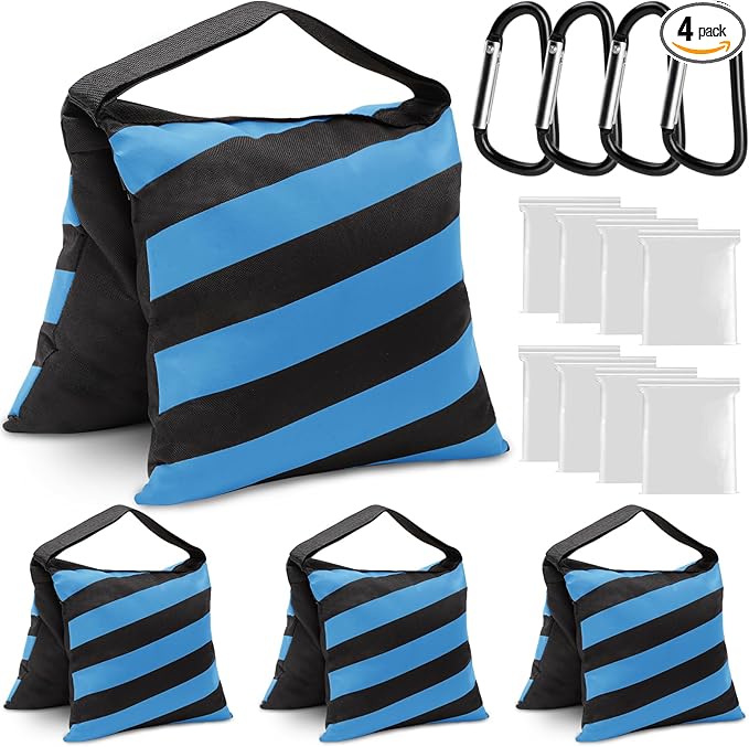 4 Packs Blue Sandbag Weight Bags by Aimosen