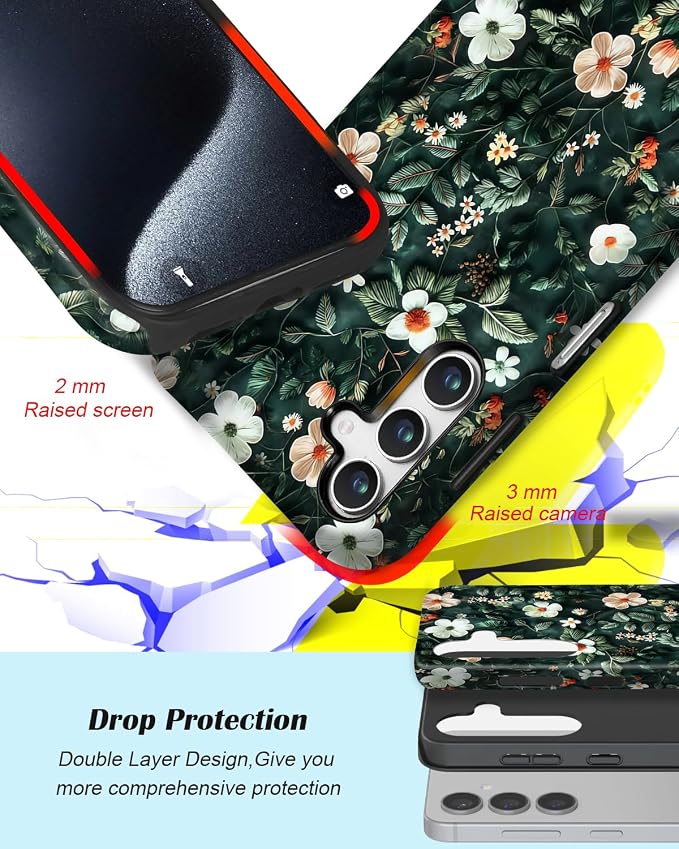 Compatible for Samsung Galaxy A37 5G Case, Dual Layer Heavy Duty 2 in 1 - Image 3