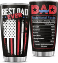 Best Dad Ever Black American 20oz Tumbler, Stainless Steel Insulated Mug by JENOIS