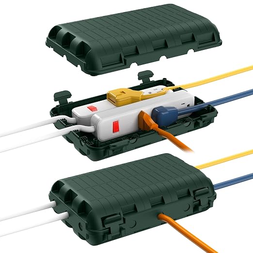 Outdoor Waterproof Electrical Box, 2 Pack Large Extension Cord Cover Protector by logo