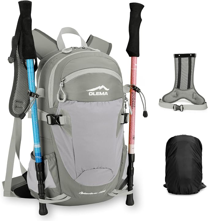 OLEMA Hiking Backpack, 25L Lightweight Travel Backpacks, Camping Daypack by Unknown