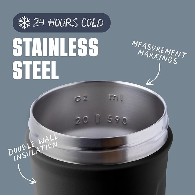 BlenderBottle Strada Shaker Cup Insulated Stainless Steel Water Bottle - Image 3