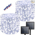 Solar String Lights Outdoor, Upgraded 2-Pack 80FT 200 LED Solar Twinkle Light by BHCLIGHT