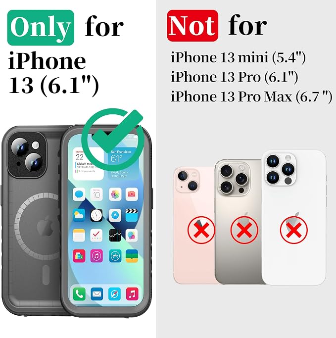 Cozycase for iPhone 13 Waterproof Shockproof Dustproof Case - Image 2