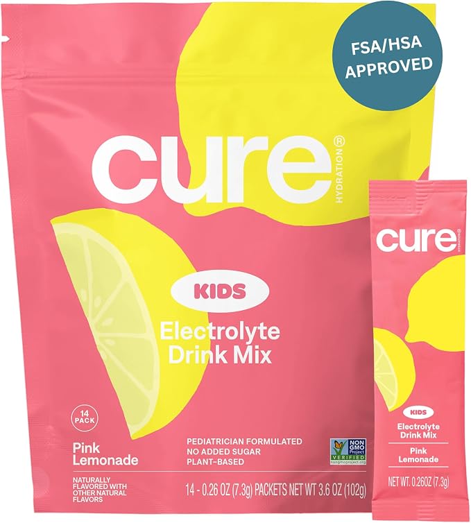 Cure Hydration - Kids Electrolyte Drink Mix | Plant-Based Pediatrician by CureHydration