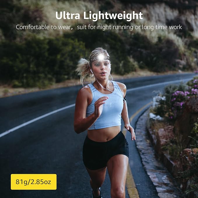 Lighting EVER LED Headlamp Rechargeable 2 Packs - Image 5