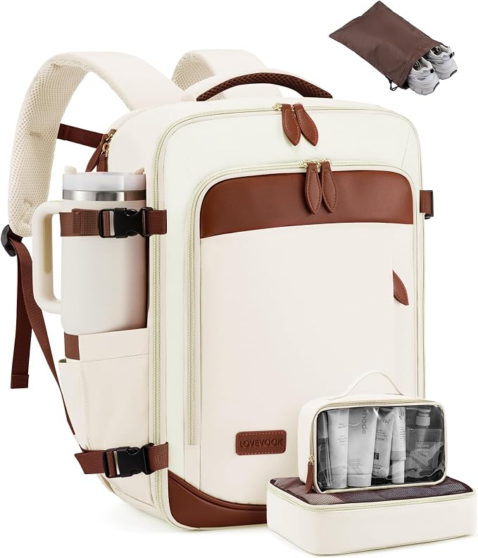 LOVEVOOK Travel Backpack Carry On Airline Approved, 50L Large Backpack by LOVEVOOK