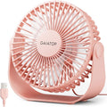 Gaiatop USB Desk Fan, 3 Speeds Strong Airflow, 5.5 Inch Portable 90° Rotate by GAIATOP