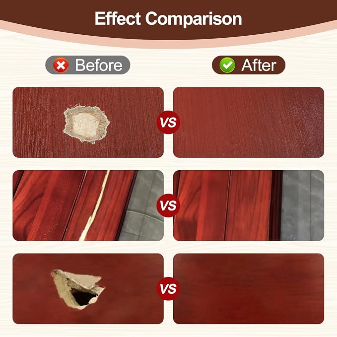 BONCART Mahogany Wood Filler, Wood Putty can Quickly Repair Holes, and Scorched - Image 3