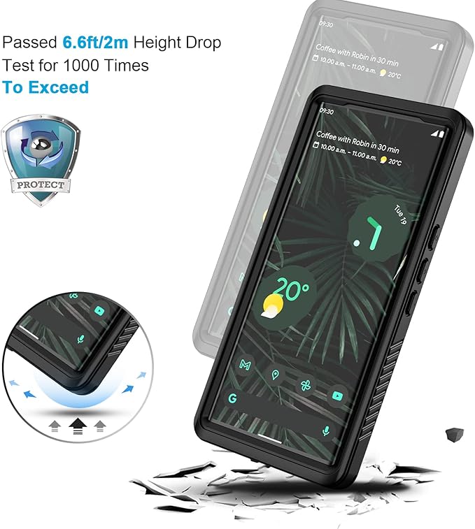 Lanhiem for Google Pixel 6 Pro Case, IP68 Waterproof Dustproof - Image 5