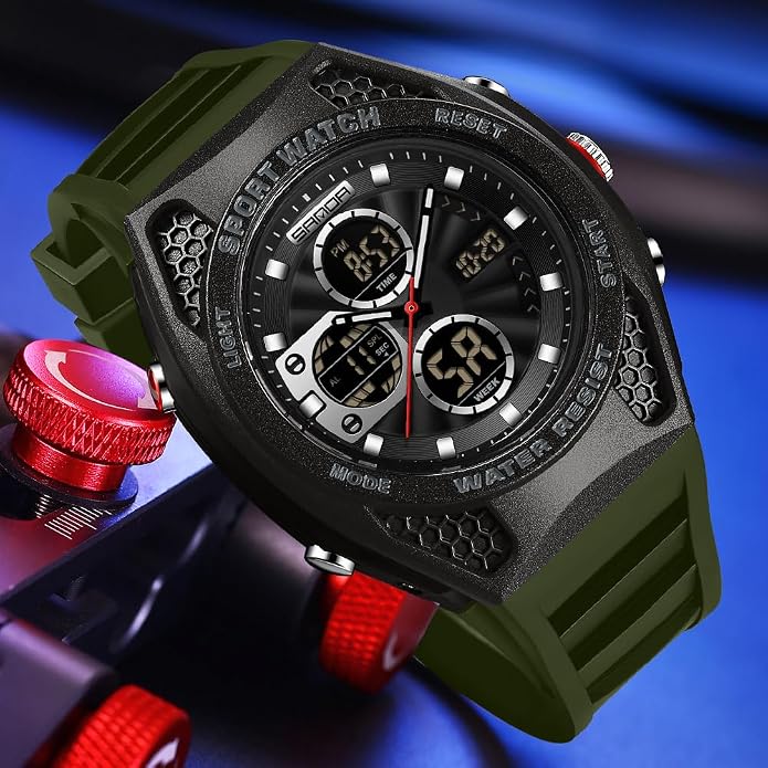 FANMIS Mens Military Multifunction Digital LED Watch Electronic Waterproof - Image 3