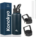 Konokyo 32 oz Insulated Water Bottle Stainless Steel Sport Bottles by Konokyo