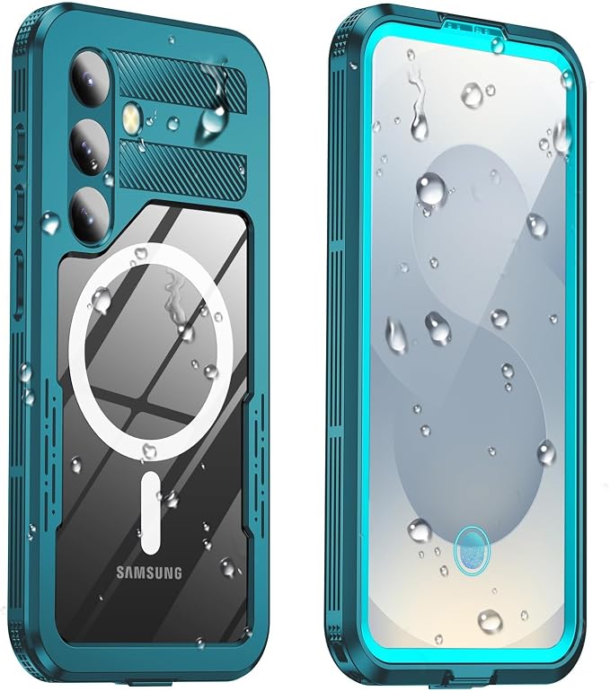 for Samsung Galaxy S25+ Plus Waterproof Case, Magnetic Heavy Duty Military by Haireca