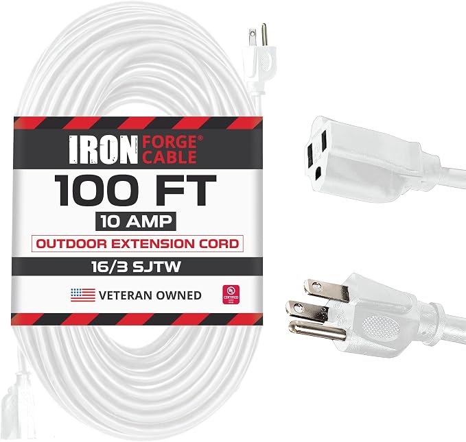 Iron Forge Cable Weatherproof 100 Ft Outdoor Extension Cord by IronForgeCable
