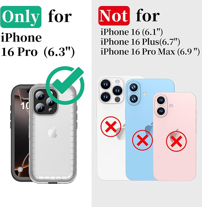 Cozycase for iPhone 16 Pro Case Waterproof - Image 2