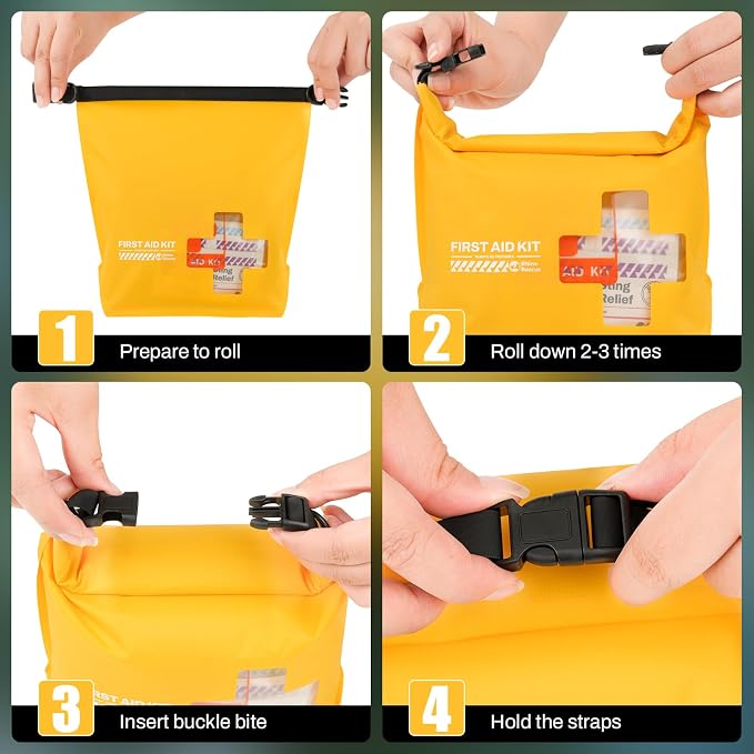 RHINO RESCUE Waterproof Boat First Aid Kit, Lightweight Boat Accessories Dry Bag - Image 5