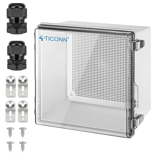 TICONN Outdoor Electrical Box Waterproof, Junction Box IP67 ABS Plastic by TICONN