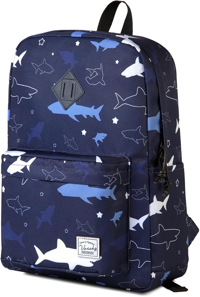 VASCHY Backpack for School, Lightweight Water Resistant Bookbag Casual Daypack by Vaschy