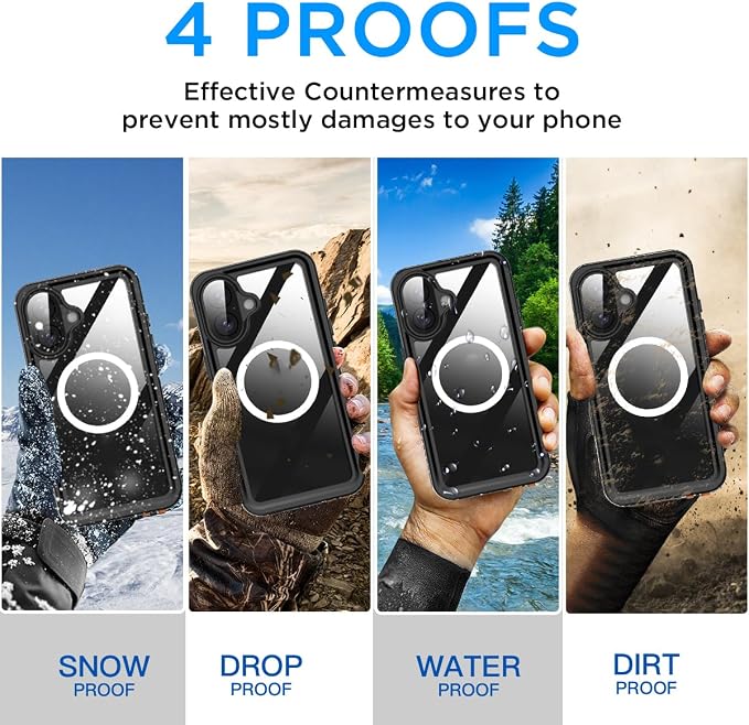 AICase for iPhone 17 Case Waterproof Clear - Image 2