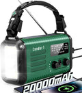 Emergency Crank Radio, 20000mAh / 74000mWh Solar Hand Crank Weather Radio by iRonsnowOfficial