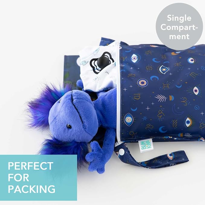 Bumkins Waterproof Wet Bag for Baby, Swim Suit, Cloth Diapers, Pump Parts - Image 2