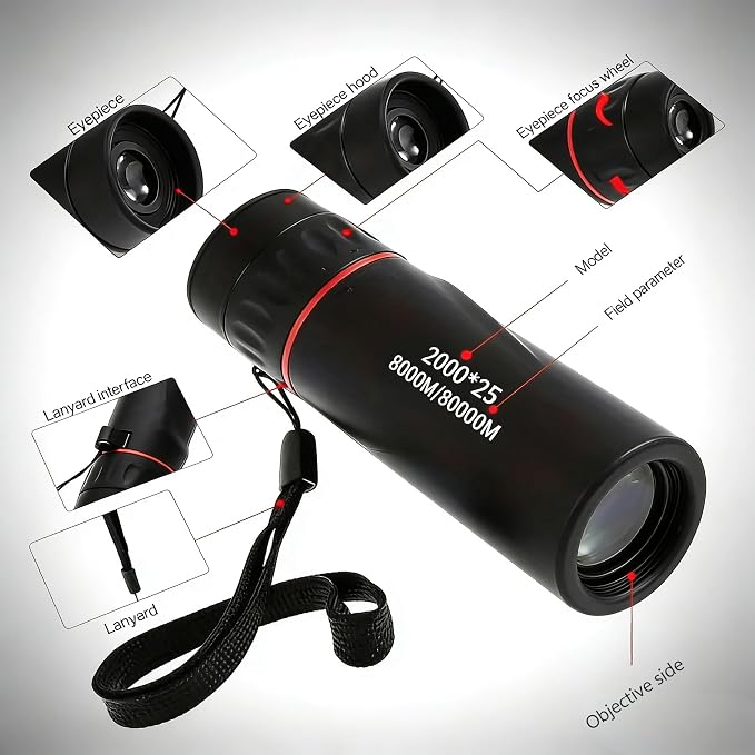 Mini Monocular Telescope, 25X High Definition HD - Image 6