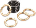 Gkeygo Key Ring Clip, 4/5 Inch Keychain Rings, 8 Pack Round Carabiner Clip by Gkeygo