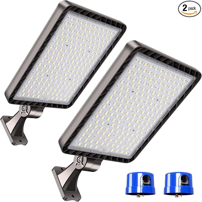 ledmo LED Parking Lot Lights, 2 Pack 144000LM Total Professional 480W Super by LEDMO