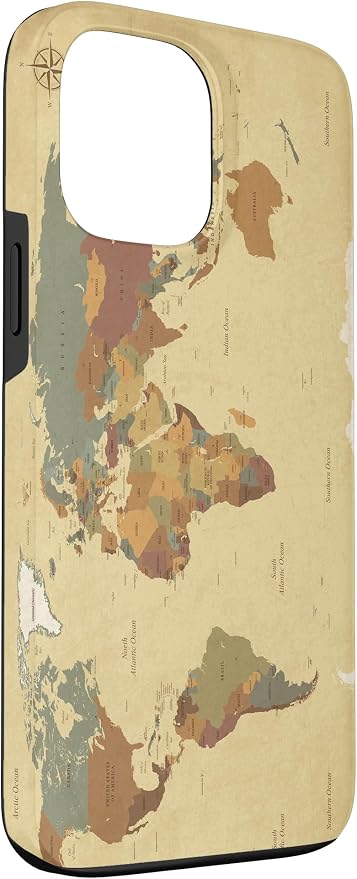 Globe Map Smartphone Cell Cover Gift World Map Pattern Phone Case - Image 3