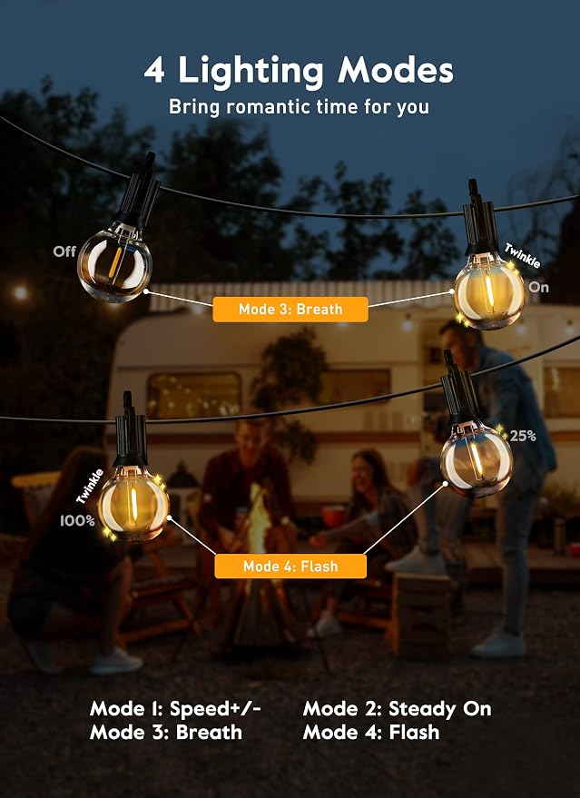 Brightown Led String Lights Outdoor 38Ft - Image 3
