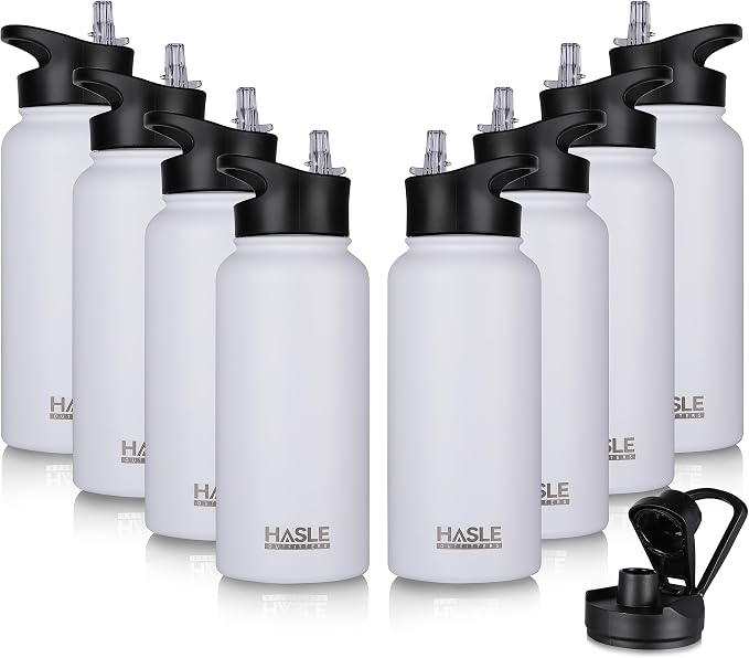 HASLE OUTFITTERS 32 oz Insulated Water Bottle Stainless Steel Double Walled by HASLEOUTFITTERS