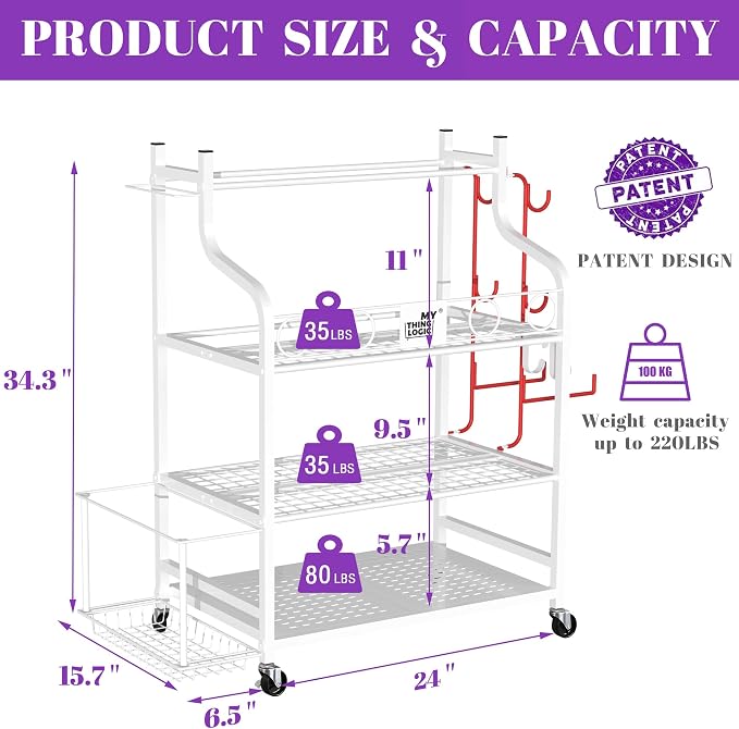 Mythinglogic Yoga Mat Storage Racks, Home Gym Storage Rack - Image 4