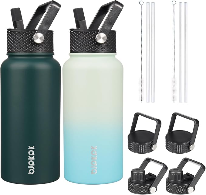 BJPKPK 2 Pack Insulated Water Bottles by BJPKPK