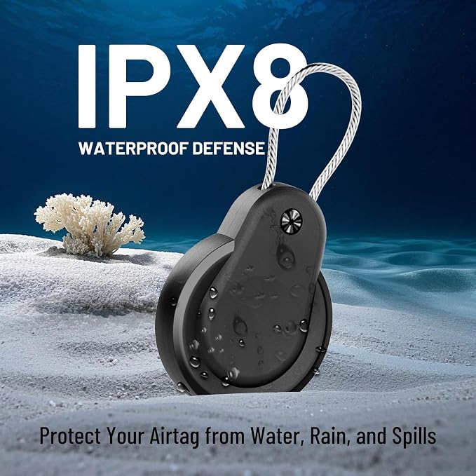 Airtag Holder, IPX8 Waterproof Keychain, Airtags Holder - Image 2