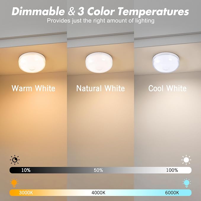 2-Pack Rechargeable Shower Light No Wiring, 15 RGBW Color Changeable Waterproof - Image 4