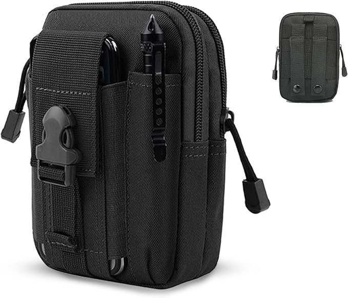Belt Pouch, Tactical Molle Phone Pouch EDC Utility Pouches Waist Bag, Small by ONEWVWPIN