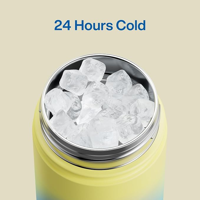 Kids Insulated Water Bottle - 12oz Stainless Steel Water Bottle with Dual Spouts - Image 3