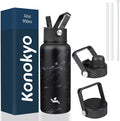 Konokyo 32 oz Insulated Water Bottle Stainless Steel Sport Bottles by Konokyo