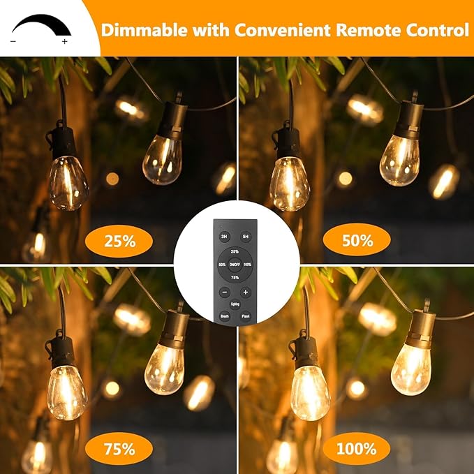 LED Outdoor String Lights, 150FT Waterproof Patio Light - Image 2