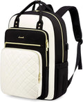 LOVEVOOK Laptop Backpack, D-black-beige, 19 x 13.3 x 7.9 in, 1.9 lbs, 30L by LOVEVOOK