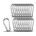 Carabiner Clip Hooks, 304 Stainless Steel Spring Snap Hook Fits Camping Hiking by KINLINK