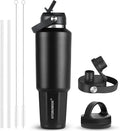 HYDROWION 32 oz Insulated Water Bottle, Car Water Bottle Holder by HYDROWION