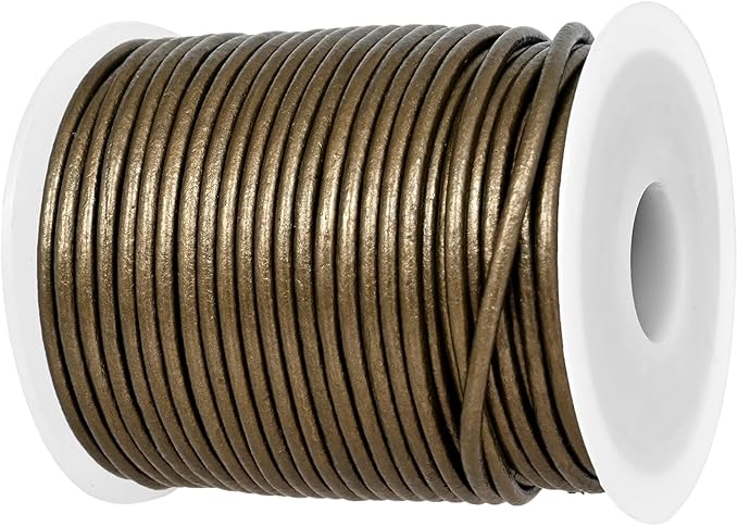 GENIQUE Real/Genuine Round Leather String Cord by GENIQUE